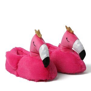Dearfoams - Cozyfoams Overstuffed Flamingo Closed Back Slipper - LG